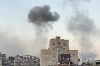 العاصفه نيوز اخبار اليمن الان غارات تستهدف العاصمة الأماكن المستهدفة اخبار اليمن الان الحدث اليوم عاجل العاصفه نيوز