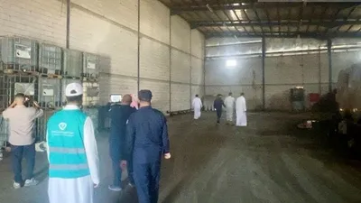 سبق اخبار اليمن الان مستودعا مخالفا لتكرير الزيوت المحافظة اخبار اليمن الان الحدث اليوم عاجل سبق
