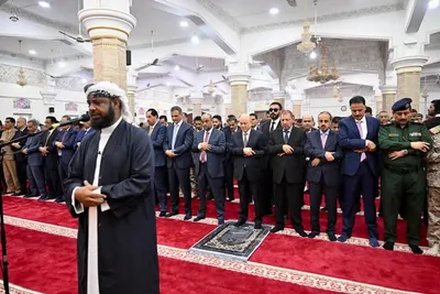 عرب تايم اخبار اليمن الان رئيس مجلس القيادة المصلين الأضحى اخبار اليمن الان الحدث اليوم عاجل عرب تايم