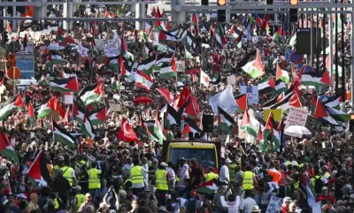 العاصفه نيوز اخبار اليمن الان عشرات الآلاف يتظاهرون بروكسل تضامنا اخبار اليمن الان الحدث اليوم عاجل العاصفه نيوز